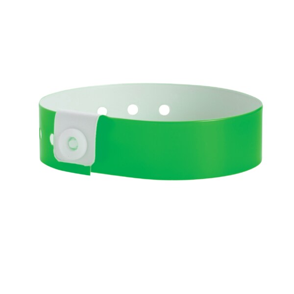 Nevs Wristband - Vinyl - Solid 1-1/8" x 10-7/8" Green WB-0031 - main